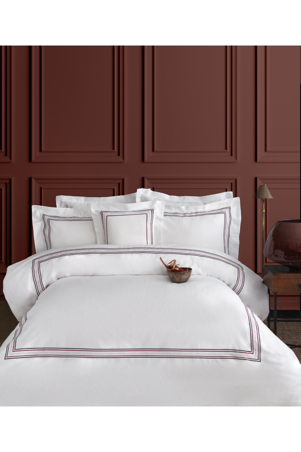 Soho Beyaz Kumaş Nevresim Takımı